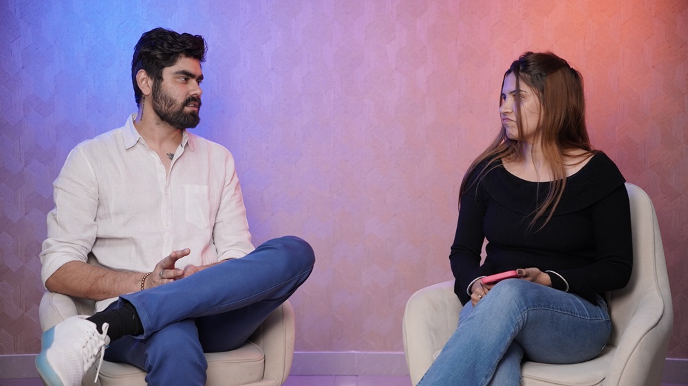 dual-host podcast setup